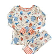 Bamboo Two-Piece Pajama Set | Huddles & Cuddles Blue