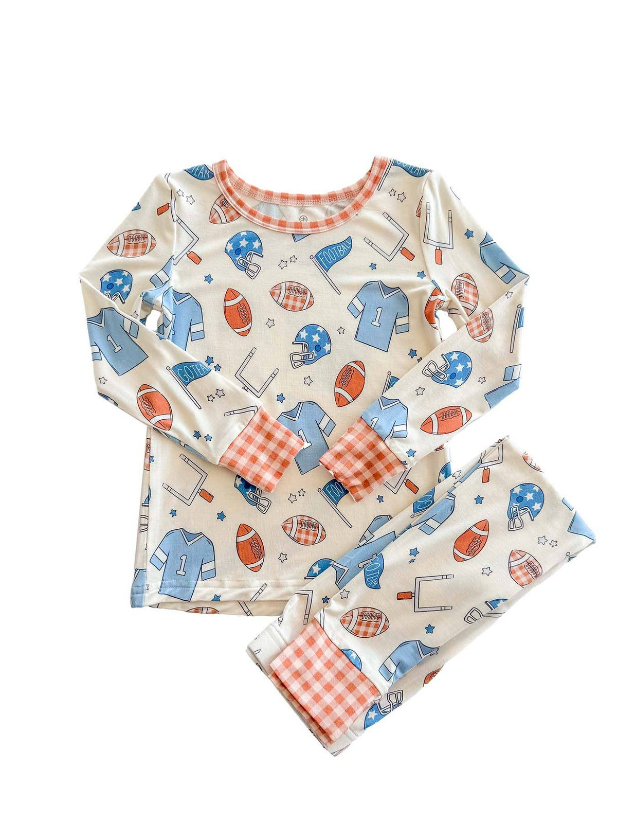 Bamboo Two-Piece Pajama Set | Huddles & Cuddles Blue
