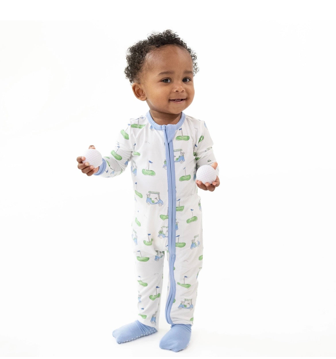 Golf Carts Blue - Convertible Romper