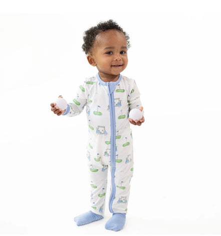 Golf Carts Blue - Convertible Romper