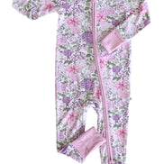 Convertible Zip Romper | Lavender Lullaby