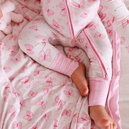 Convertible Bamboo Zip Romper | Blooming Butterflies