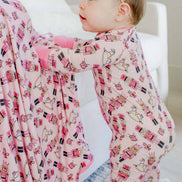 Bamboo Convertible Zipper Romper | Toy Soldier Pink
