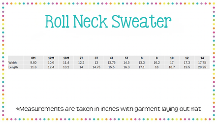 Unisex Roll Neck Sweater