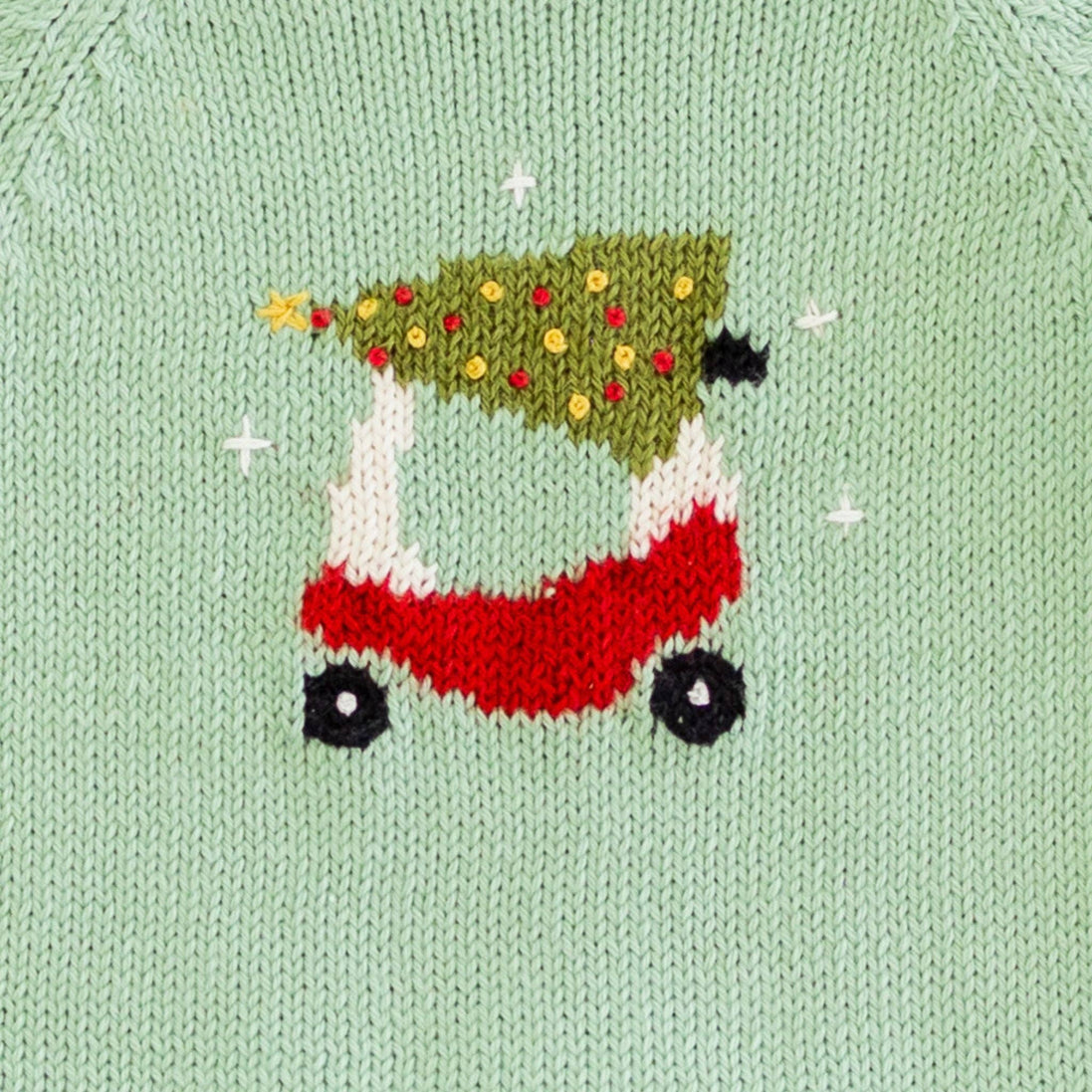 Deck the Wheels Rollneck Sweater by Luna and Arlo