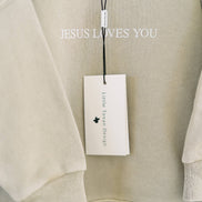 Jesus Loves You French Terry 100% Cotton Neutral Crewneck-