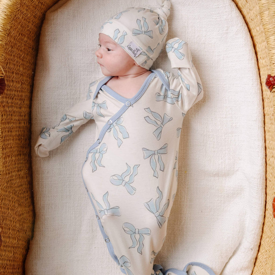 Newborn Knotted Gown - Daphne
