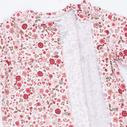 Serene Floral - Long Sleeve Ruffle Collar Romper