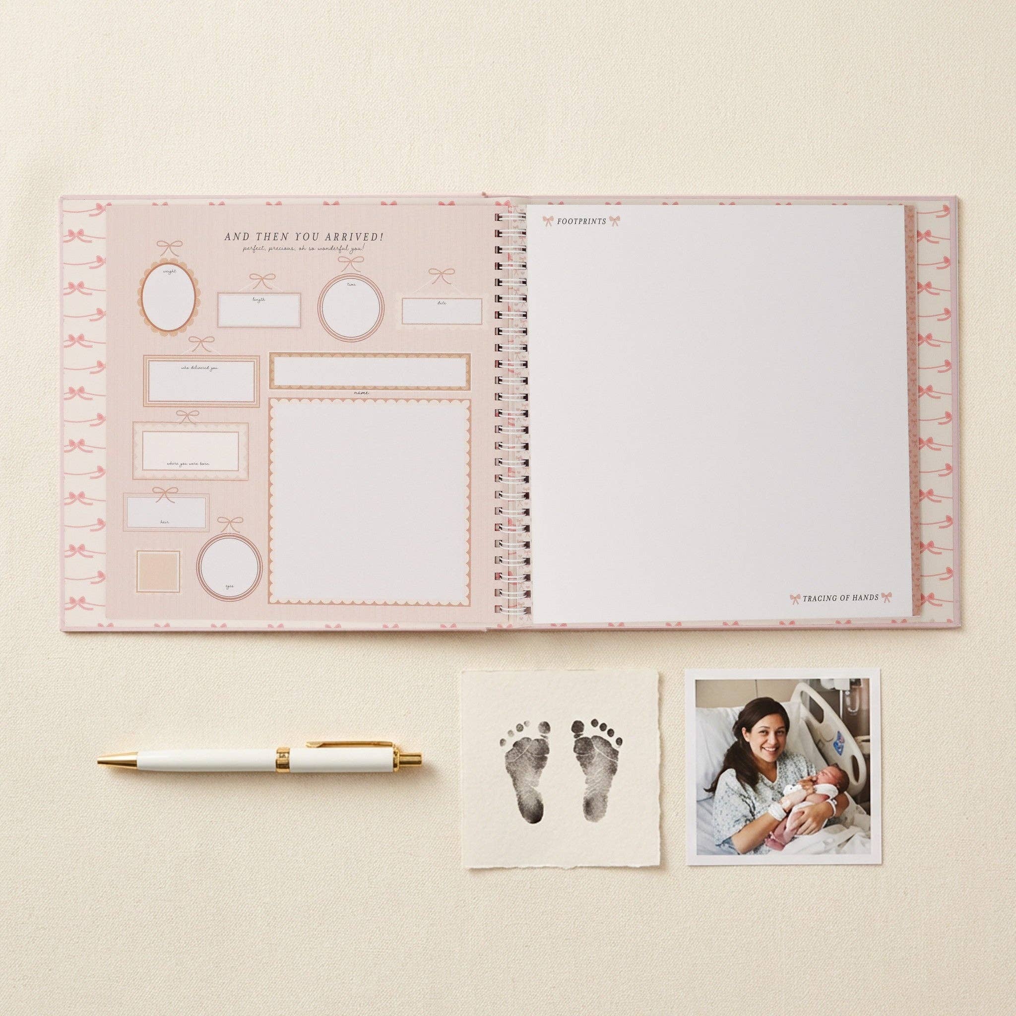 Bowkissed Blush Baby Memory Book