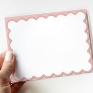 Scallop Pink Notecards | Set of 8