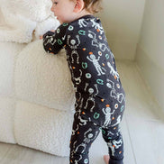 Halloween Glow-in-the-Dark Convertible Bamboo Zip Romper | Eye Want Candy