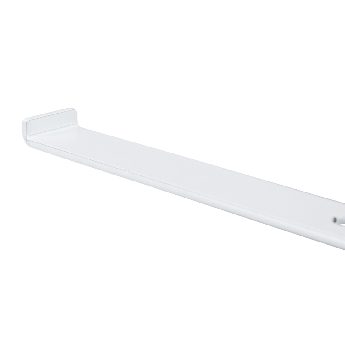 12" White Contemporary Shelf Bracket For Slatwall