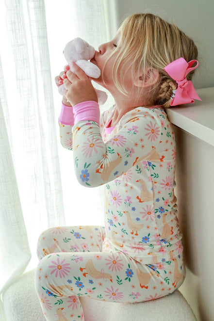 Two Piece Bamboo Pajama Set | Loosey Goose
