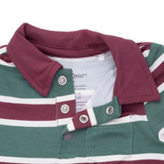 Rugby Stripe Green - Polo Romper