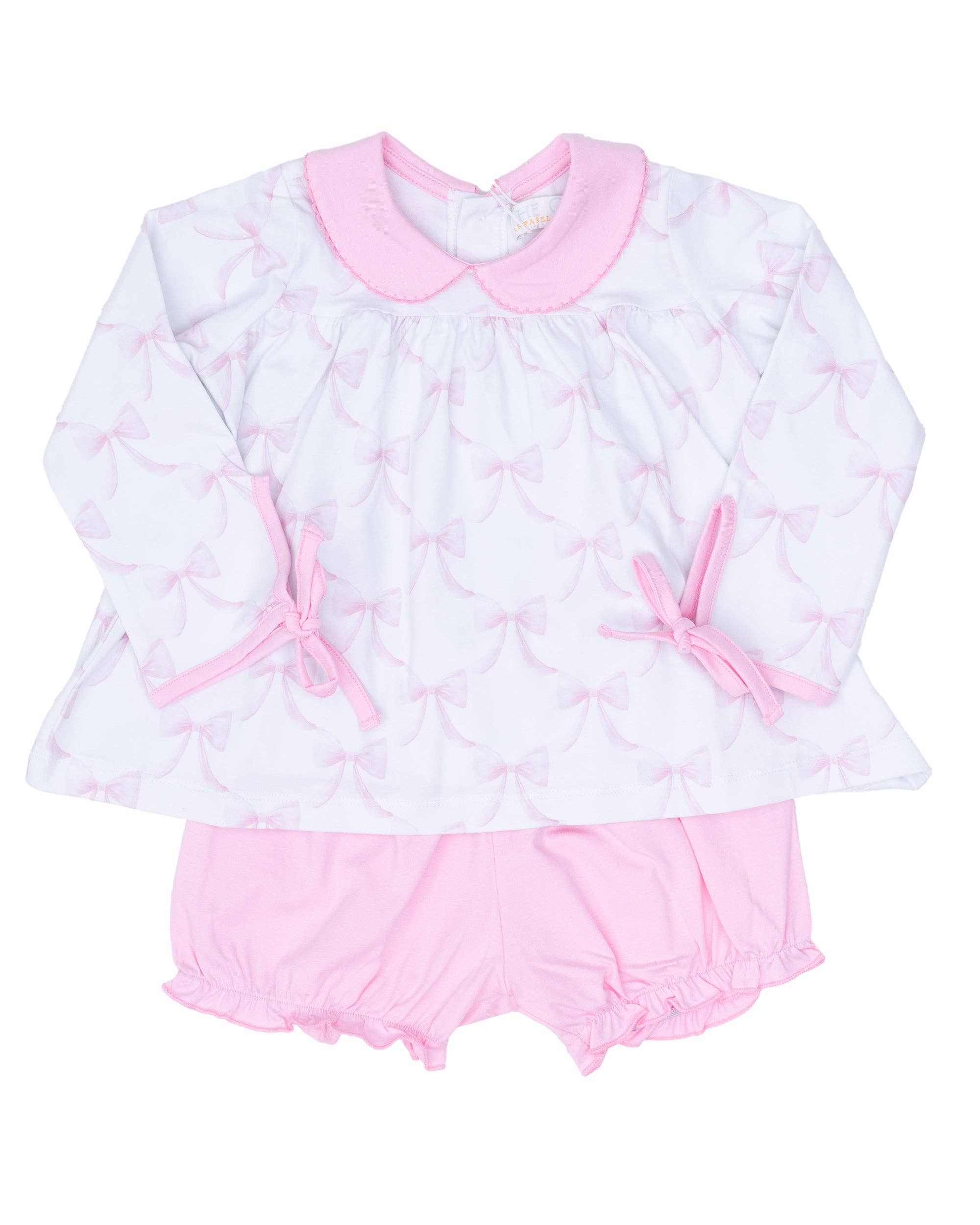 Mary Charlotte Bubblegum Bows Bloomer Set