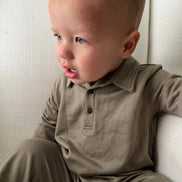 COLLARED JUMPSUIT