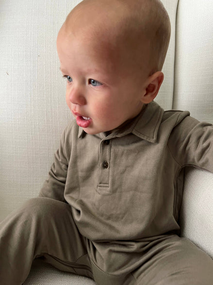 COLLARED JUMPSUIT