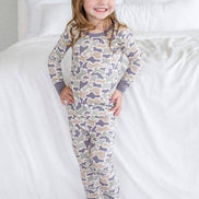 Two Piece Bamboo Pajama Set | Camo Cutie