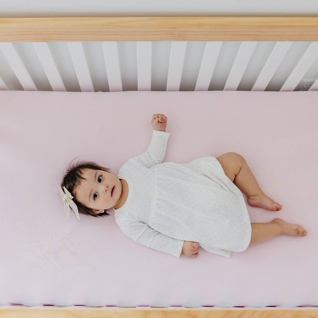 Premium Knit Fitted Crib Sheet - Blossom