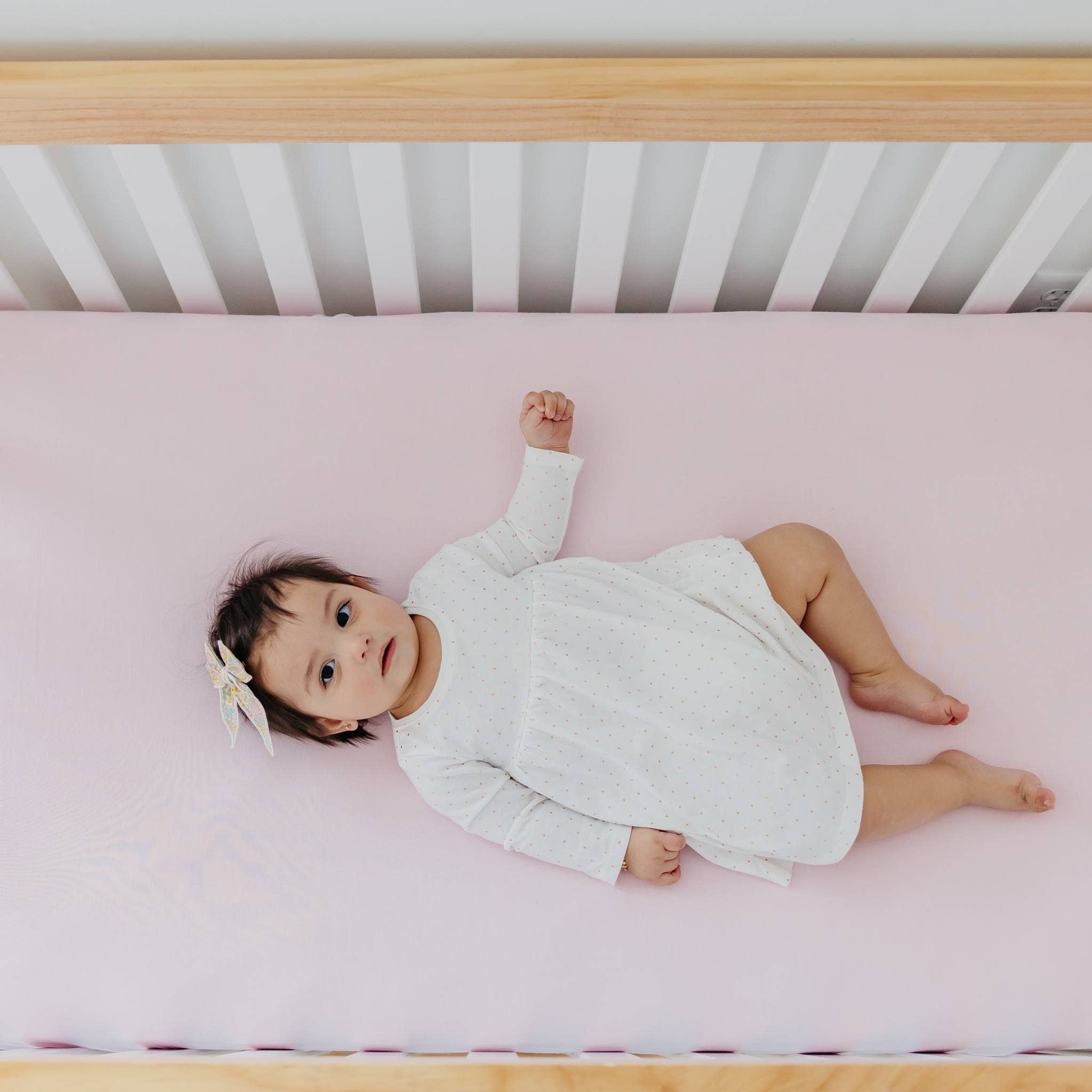 Premium Knit Fitted Crib Sheet - Blossom