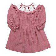 Candy Cane Smocked Dress