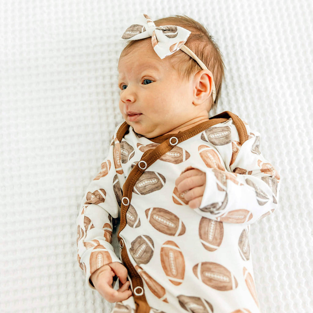 Newborn Knotted Gown - Blitz