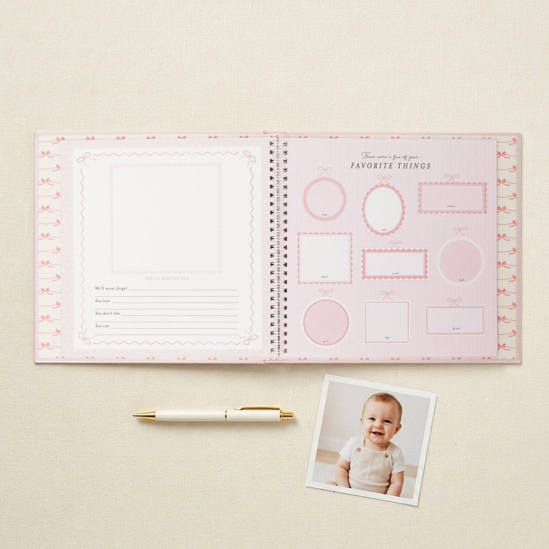 Bowkissed Blush Baby Memory Book