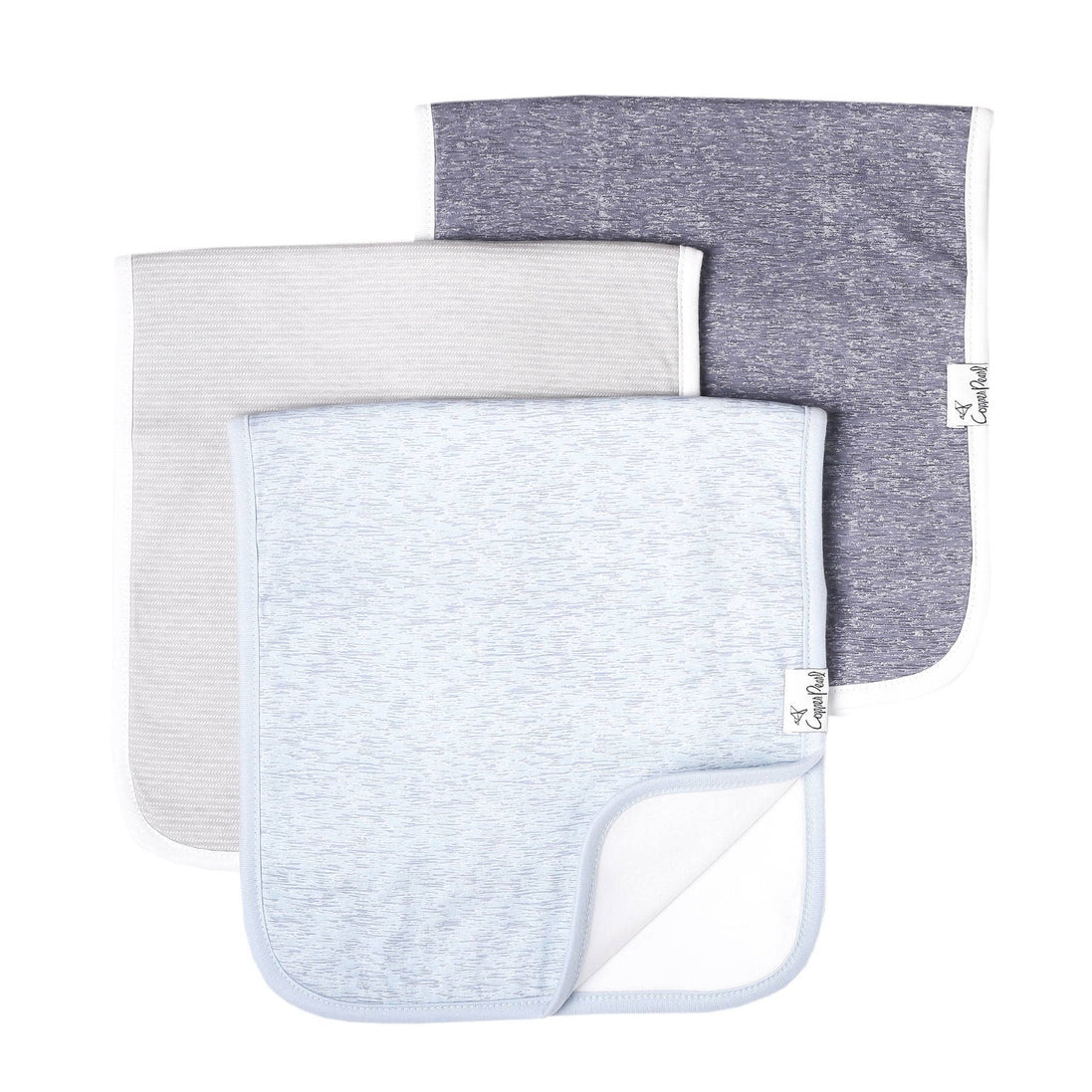 3 Pack Premium Burp Cloths - Lennon