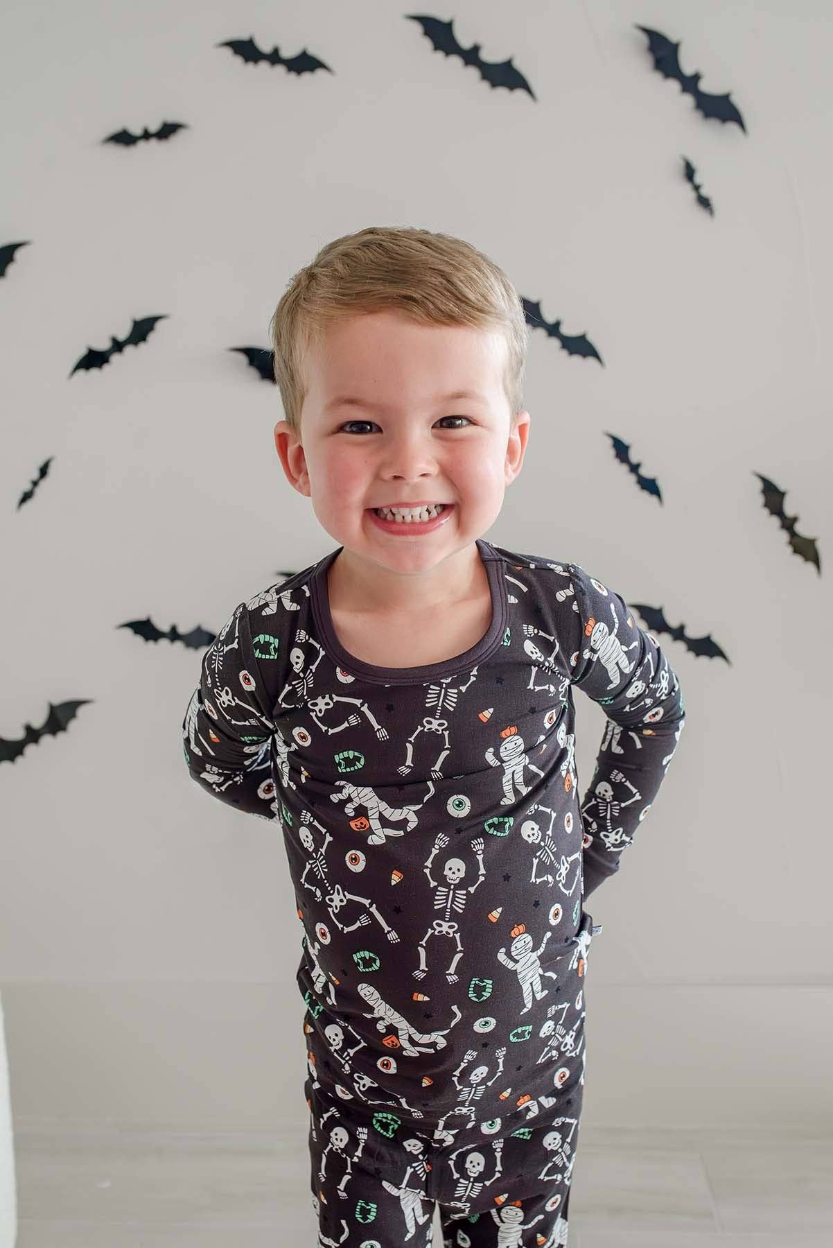 Halloween Glow-in-the-Dark Two-Piece Bamboo Pajama Set | Eye Want Candy