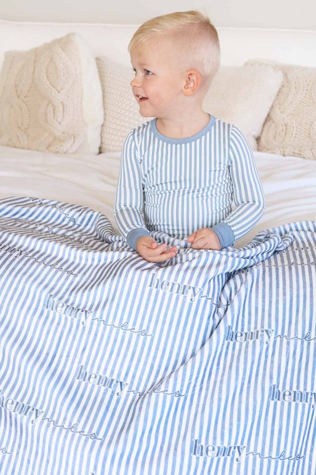 Two-Piece Pajama Set | Snuggle Stripes