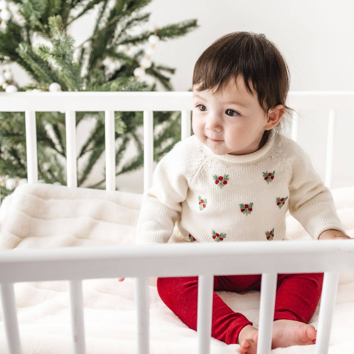 Winter Berries Raglan Sweater by Luna and Arlo