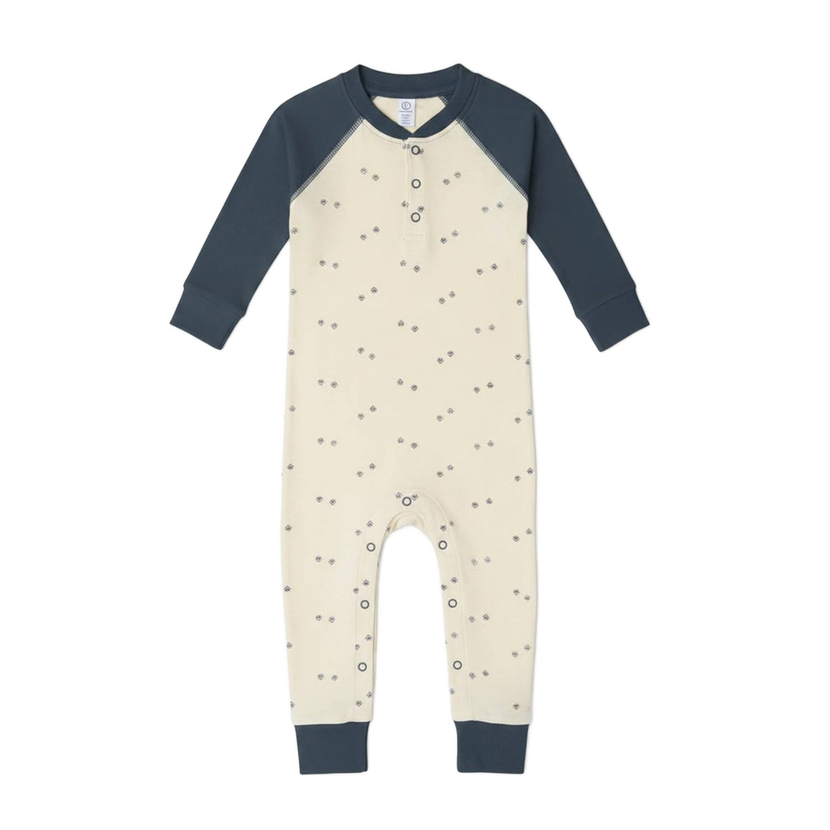 Brix Henley Romper - Peak / Steel