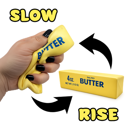 Fun Doh 6" Butter Stick Slow-Rise Squishy Toy - 12/Display