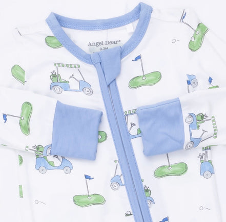 Golf Carts Blue - Convertible Romper
