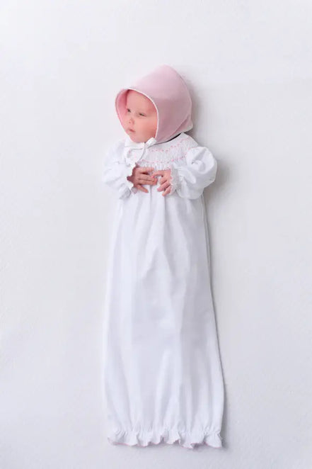 Sweetly Smocked Greeting Gown