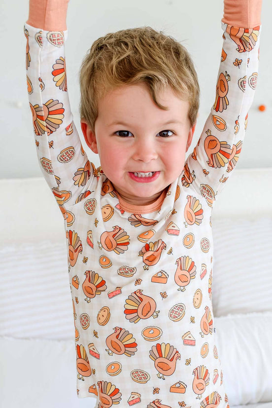 Thanksgiving Bamboo Two-Piece Pajama Set | Gobble Gobble