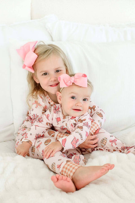 Two-Piece Bamboo Pajama Set | Huddles & Cuddles Pink
