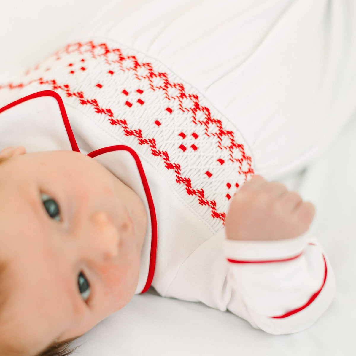 Henry Smocked Boy Footie