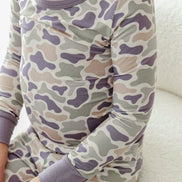 Two Piece Bamboo Pajama Set | Camo Cutie