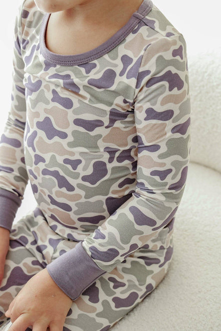 Two Piece Bamboo Pajama Set | Camo Cutie