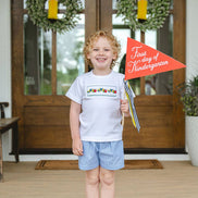 Back to School Caterpillar Smocked Beau T-Shirt/Shorts Set