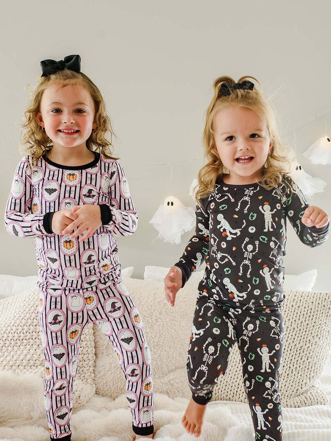 Halloween Glow-in-the-Dark Two-Piece Bamboo Pajama Set | Galloween
