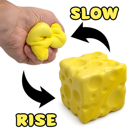 Fun Doh Slow-Rise Cheese Sensory Squishy Toy -