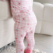 Convertible Bamboo Zip Romper | Primrose Plaid