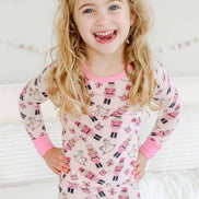 Two-Piece Bamboo Pajamas | Toy Soldier Pink