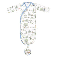 Newborn Knotted Gown - Hundred Acre Wood