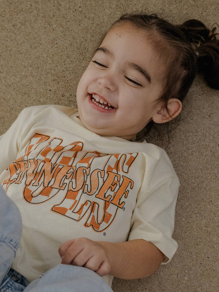 Children's Tennessee Volunteers Twisted Check Oatmeal Tee