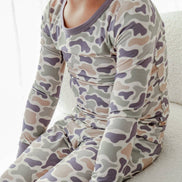 Two Piece Bamboo Pajama Set | Camo Cutie