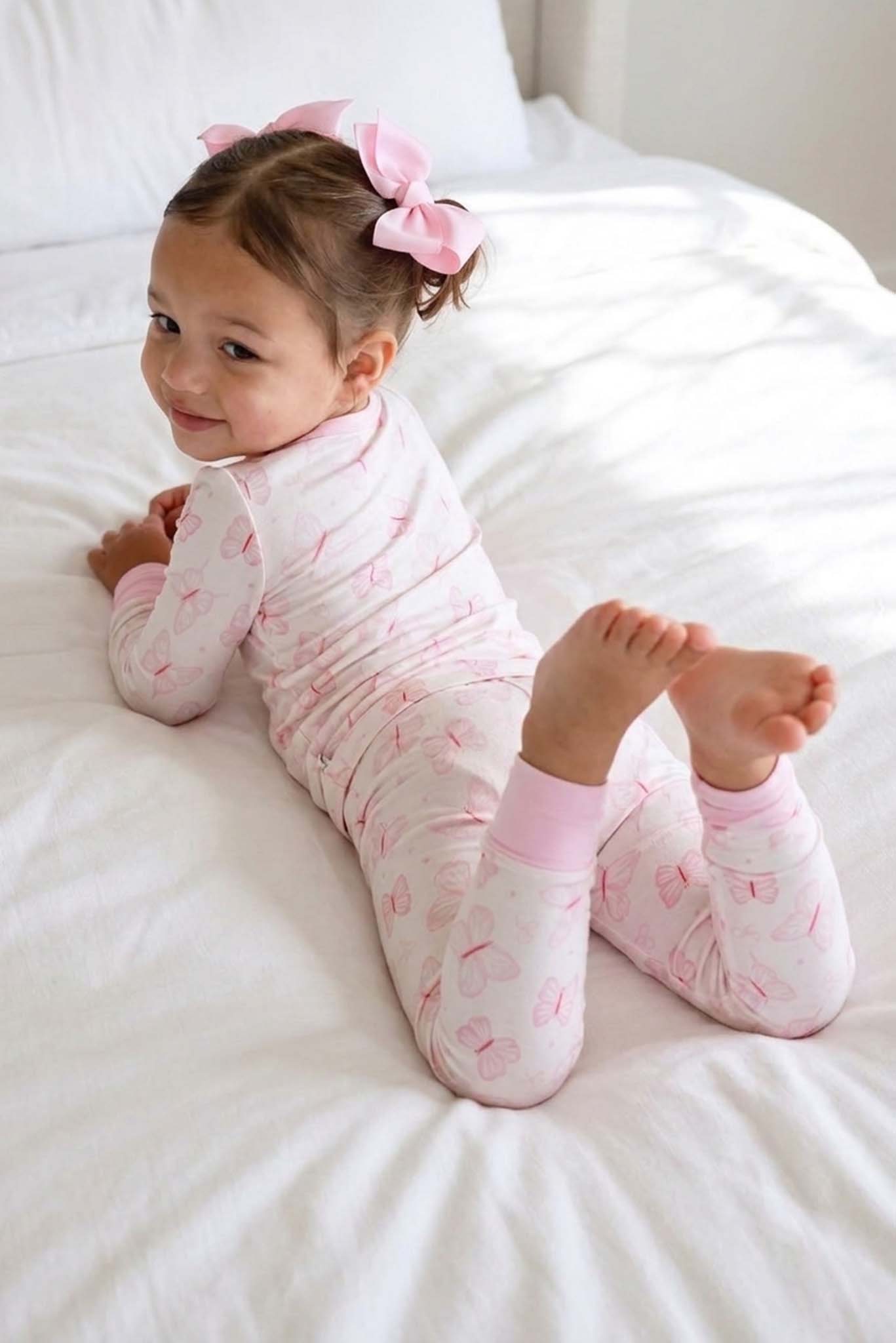 Two-Piece Bamboo Pajama Set | Blooming Butterflies