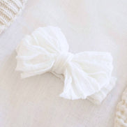 Large Ruffle Knit Bow | Brights